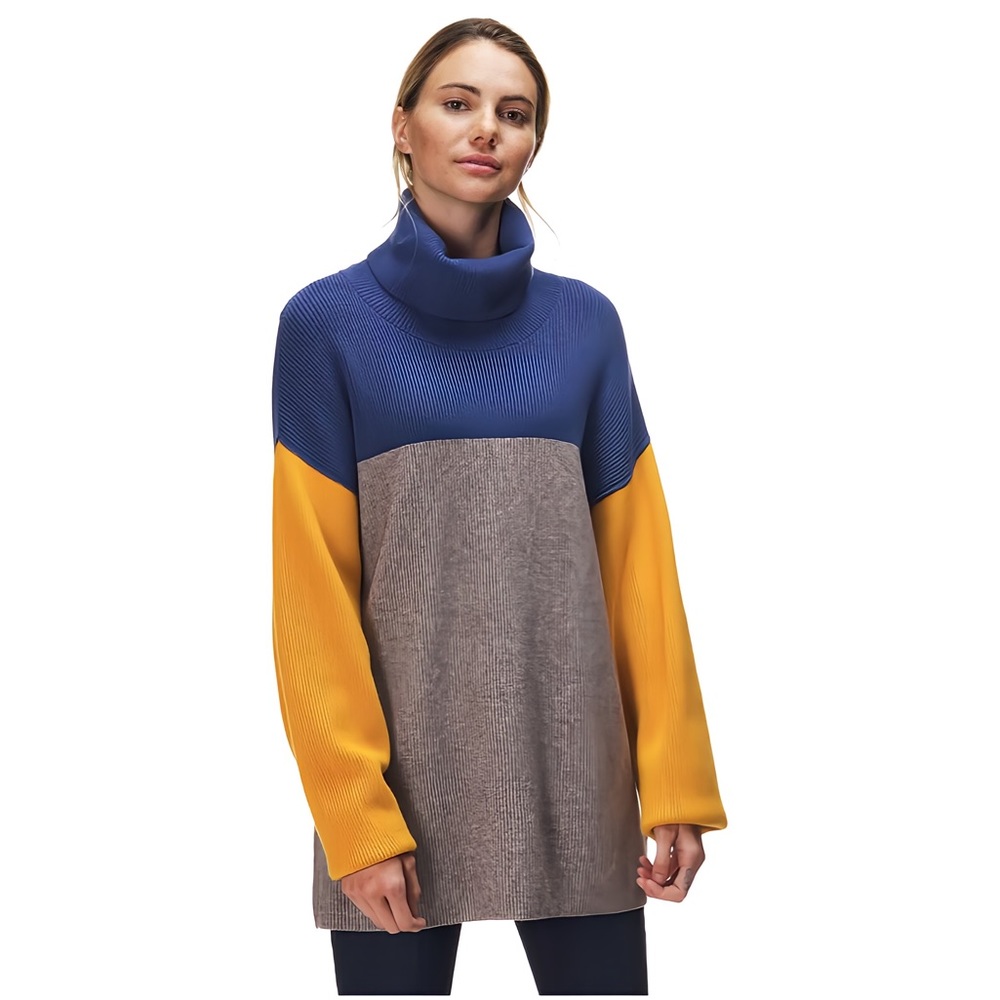 Free People Softly Structured Color Block Sweater… - image 7